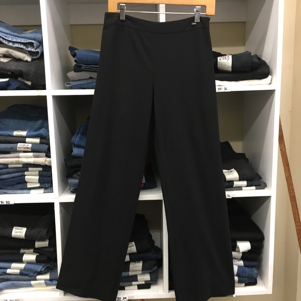 CHANEL wide leg wool pants.